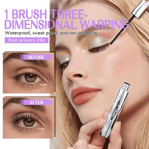 Eyelash Primer,Tubular Eyelash Primer,WaterproofLong Curling Mascara,Natural And Non-Smudged