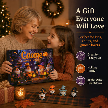 24 Days of Halloween Gnome Surprise Figures Advent Calendar Box