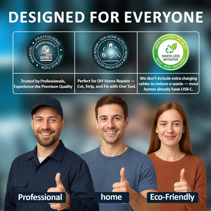 16 in 1 Wire Stripper Twister for Cutting and Pulling Wires,Cable Scissors,Voltage Tester Pliers, 12V to 250V Live,Null,Hot Wire Judgment AC DC, Audible and Flashing LED Alarms