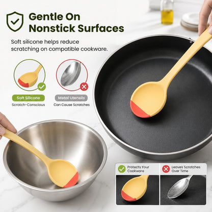 2-in-1 Silicone Scoop Spatula