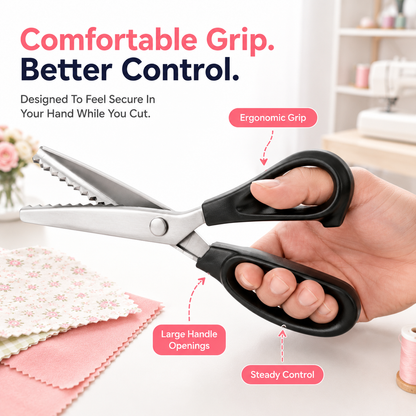Stainless Steel Lace Serrated Shears