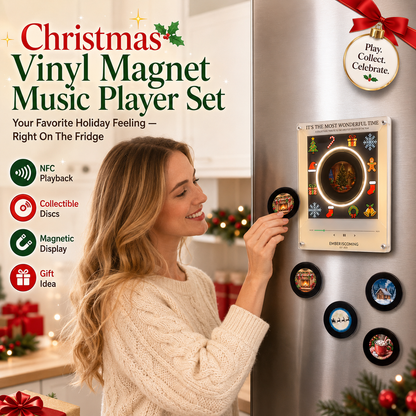 Christmas refrigerator magnet NFC sensing