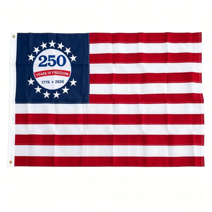 49% OFF🔥250th Anniversary USA Commemorative Flag (3x5 Ft),Double-Sided Embroidered