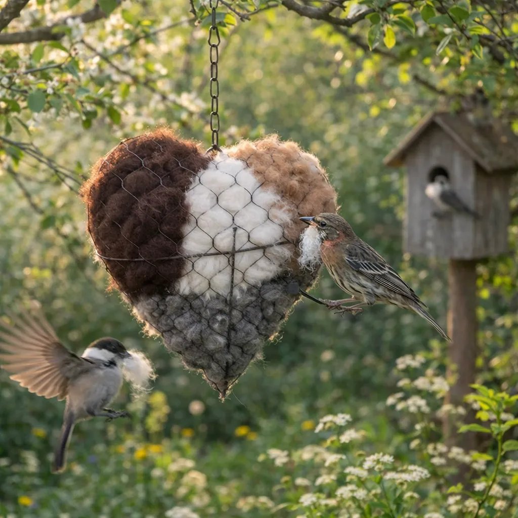 2026 HOT SALE 49%OFF🕊️Handmade Alpaca Fiber Bird Nesting Heart 💕