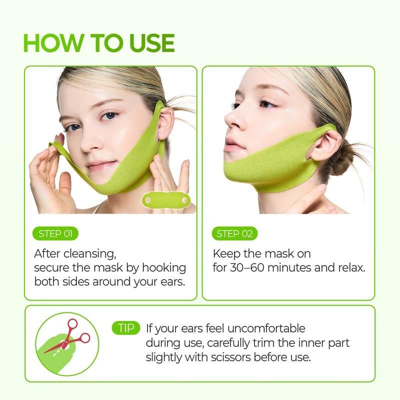 🎊BIG SALE🎊V-LIFTING MEWING BAND with Cactus Cooling Reduce Puffiness & Pore Tightening for Visible Pore Care Skin Repair