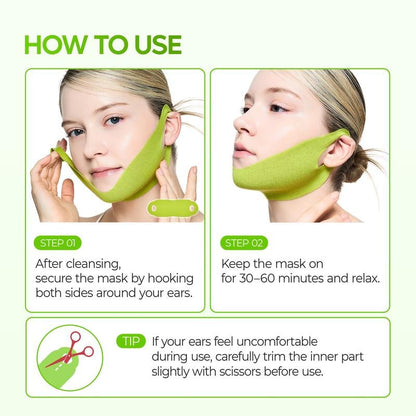 🎊BIG SALE🎊V-LIFTING MEWING BAND with Cactus Cooling Reduce Puffiness & Pore Tightening for Visible Pore Care Skin Repair