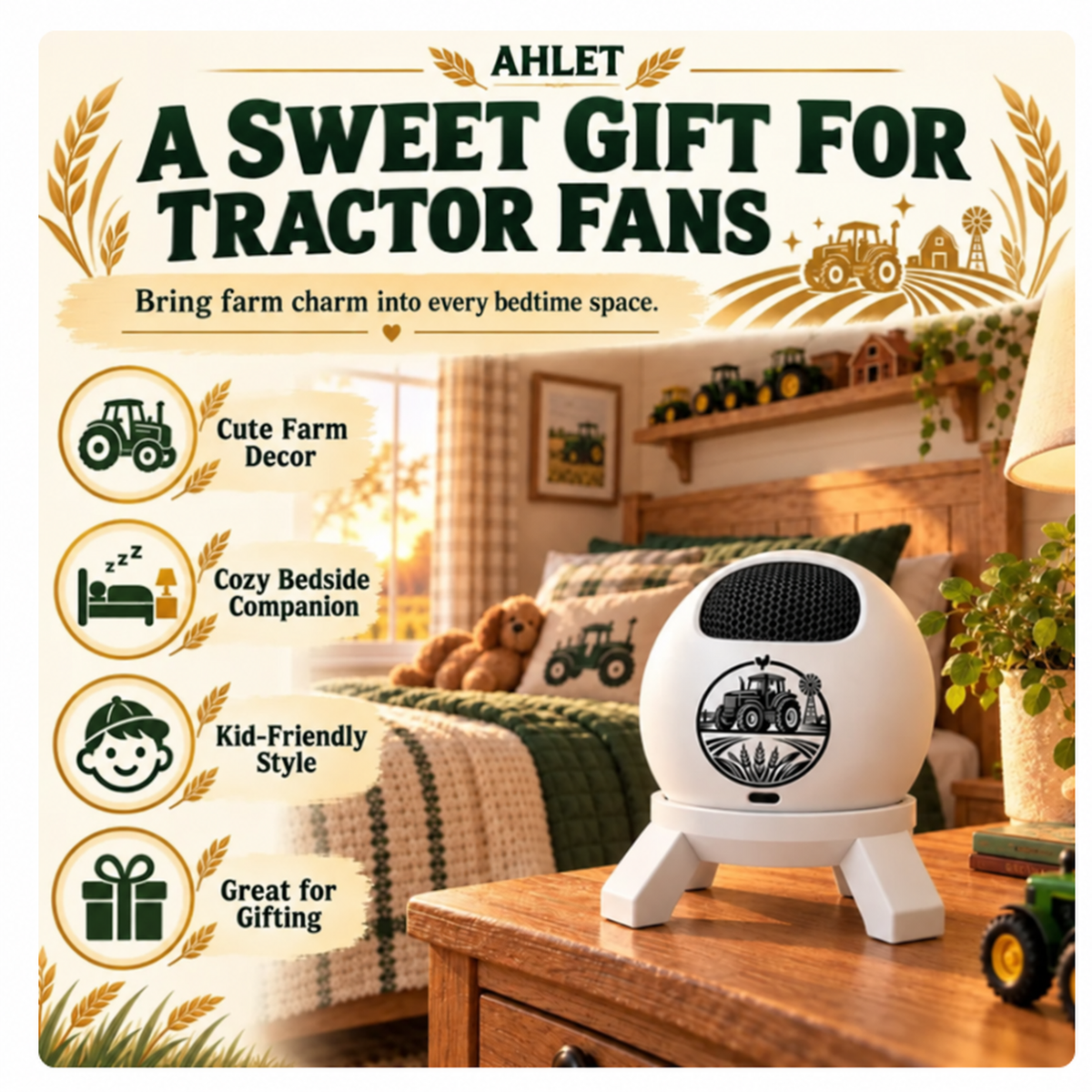 🚜 Tractor & Farm Scene Room Projector – Wall & Ceiling Décor for Tractor Lovers