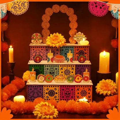 Day of the Dead Wooden Altar Display Set