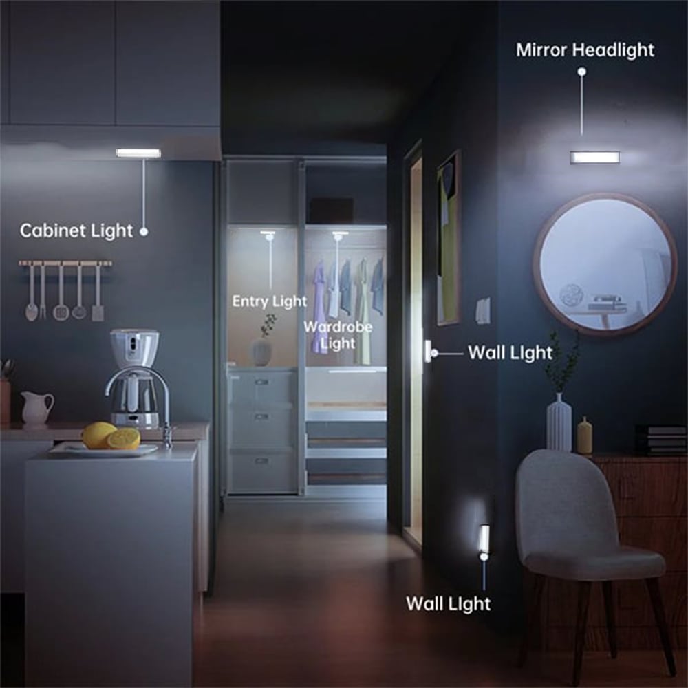 💡🔥Punch-free Smart Sensor Magnetic Rechargeable LED Lights