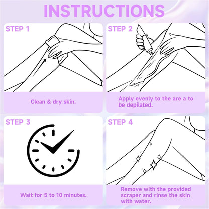 Ahlet Hair Removal Cream for Men and Women Sensitive Skin