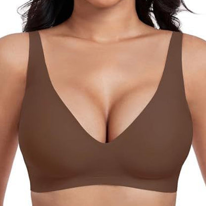 Buy 2 Free Shipping💜💜Jelly Wireless Womens Comfortable Wireless Bras Push Up Bralettes Seamless Tshirts Bras Deep V Everyday Bras