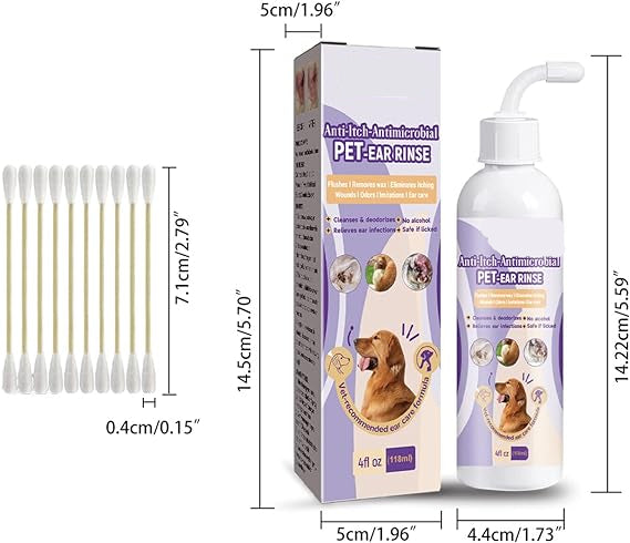 Pet Ear Cleaner - Infection Treatment for Dogs & Cats