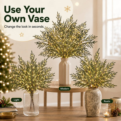 Pre-Lit Evergreen Branch Lights