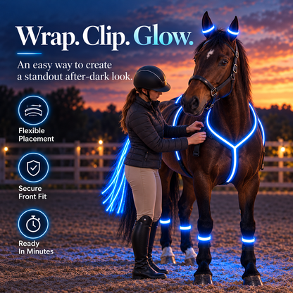 Light Up Every RideLED Horse Riding Visibility Light Set