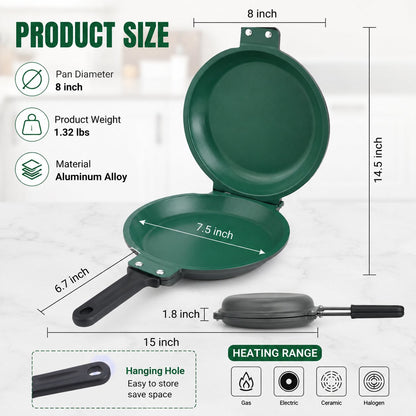 Double-Sided Nonstick Frying Pan