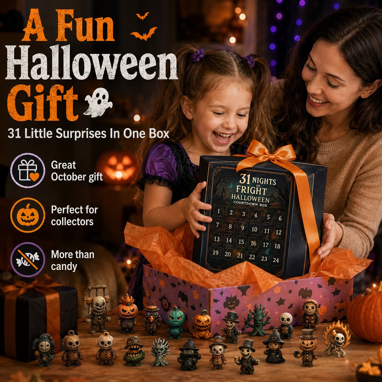 31 Nights of Fright Halloween Countdown Box