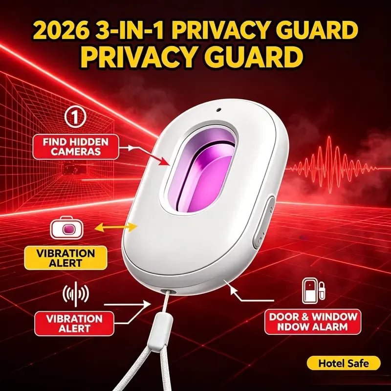 Portable Privacy Detector 🛡️| 3 Scan Modes, Sound & Vibration Alert For Trips
