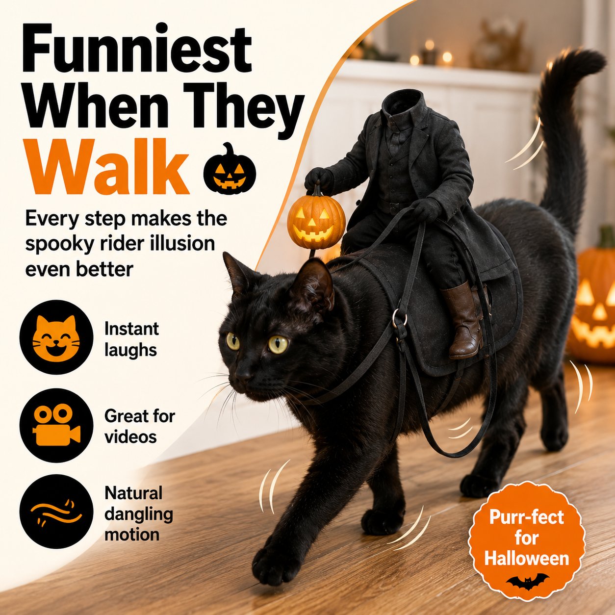 Headless Horseman Cat Costume