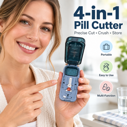 💊🔥 Limited-Time Deal – Multi-Function Pill Cutter & Crusher | Easy Split, Crush & Store!