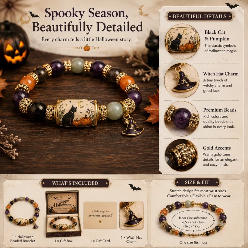 🎃 The Halloween Bracelet Everyone Wants This Season. Get Yours Before It's Gone!