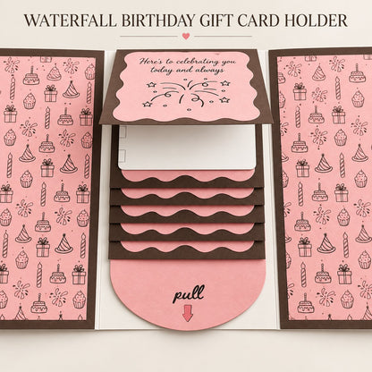 🎁Last Day 50% OFF  - 2026 New 🎅💳 Waterfall Christmas Gift Card Booklet