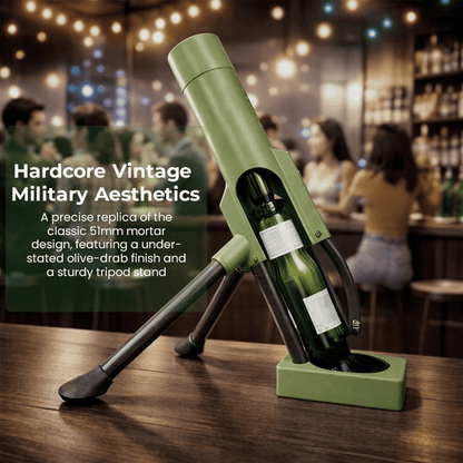51mm Beer Bottle Mortar Bottle Opener – Novelty Cap-Launching Desk & Bar Accessory