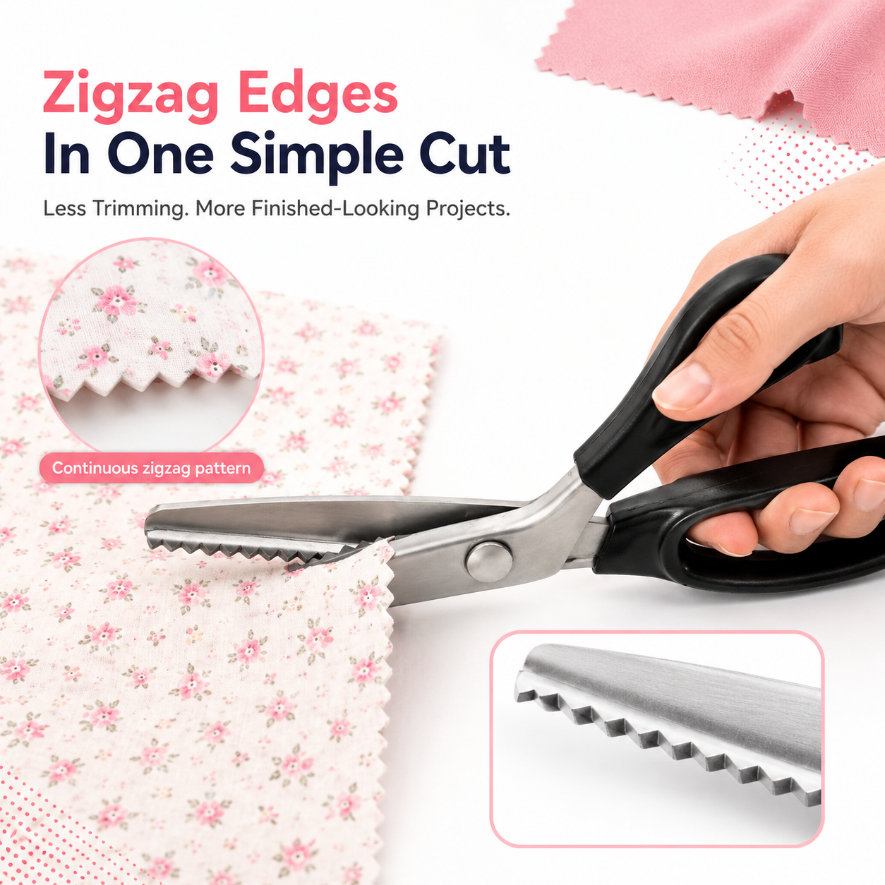 Stainless Steel Lace Serrated Shears