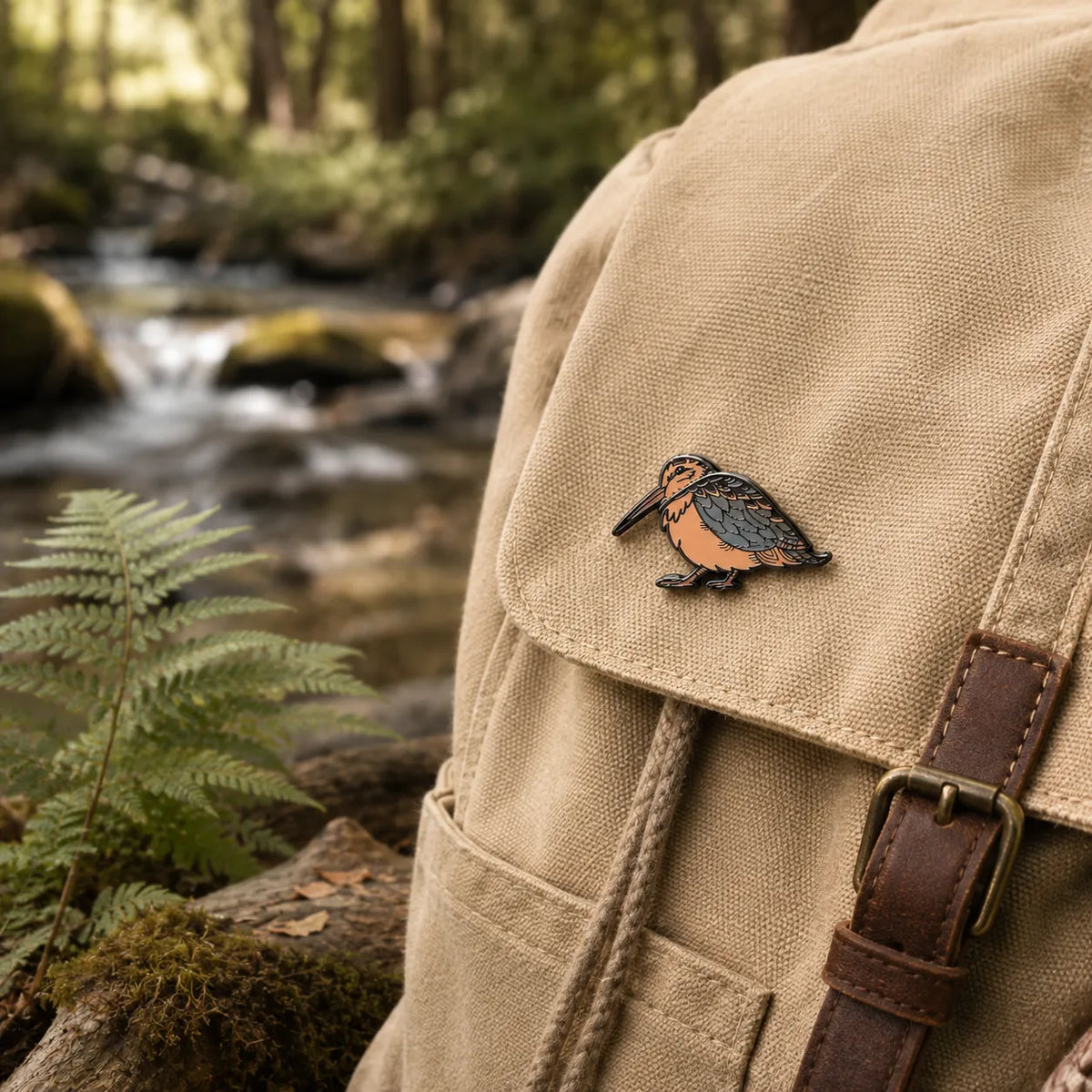⏳ Last Day 49% OFF – 🐦 Waddlin' Timberdoodle Kinetic Enamel Pin | Double-Layer Moving Woodcock Design with Hidden Sliding Track & Dual-Pin Lock ✨