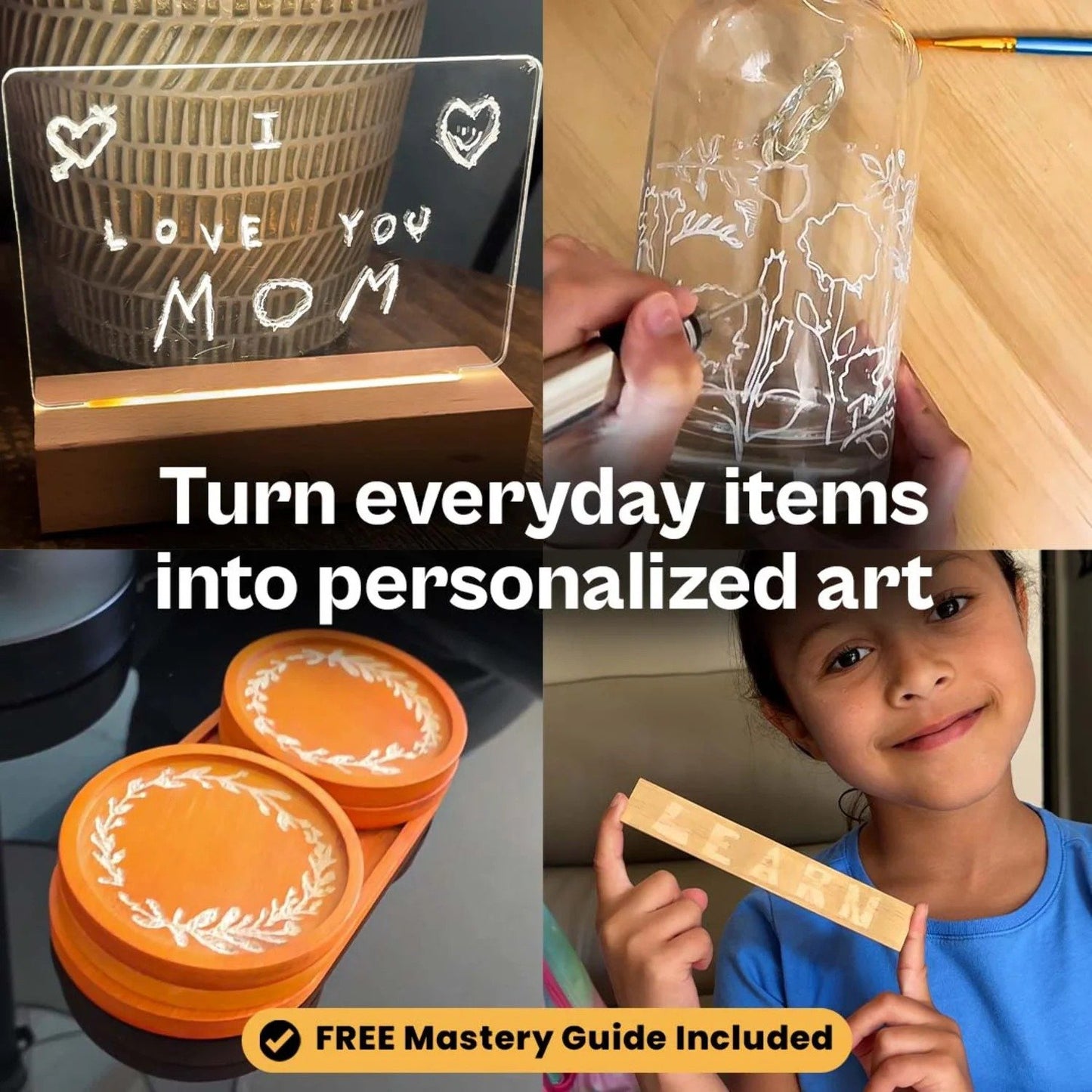 🔥HOT SALE 49% OFF💥✨The Customizer: Turn your creativity into something timeless – Engrave 50+ Surfaces - Beginner Friendly - Rechargeable - Free 30 Bits & Mastery Guide