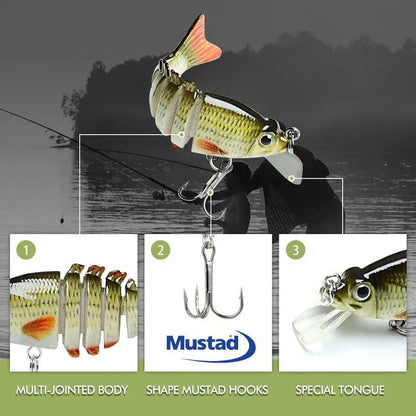 🐟Lifelike Fishing Lures for Freshwater and Saltwate