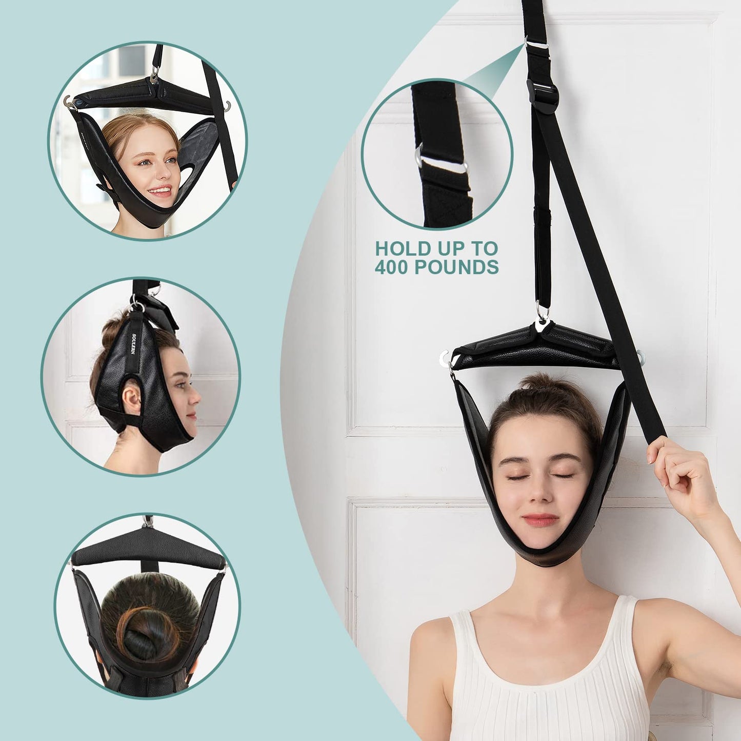 Cervical Neck Traction Device for Home Use – Neck Sling for Spine Decompression