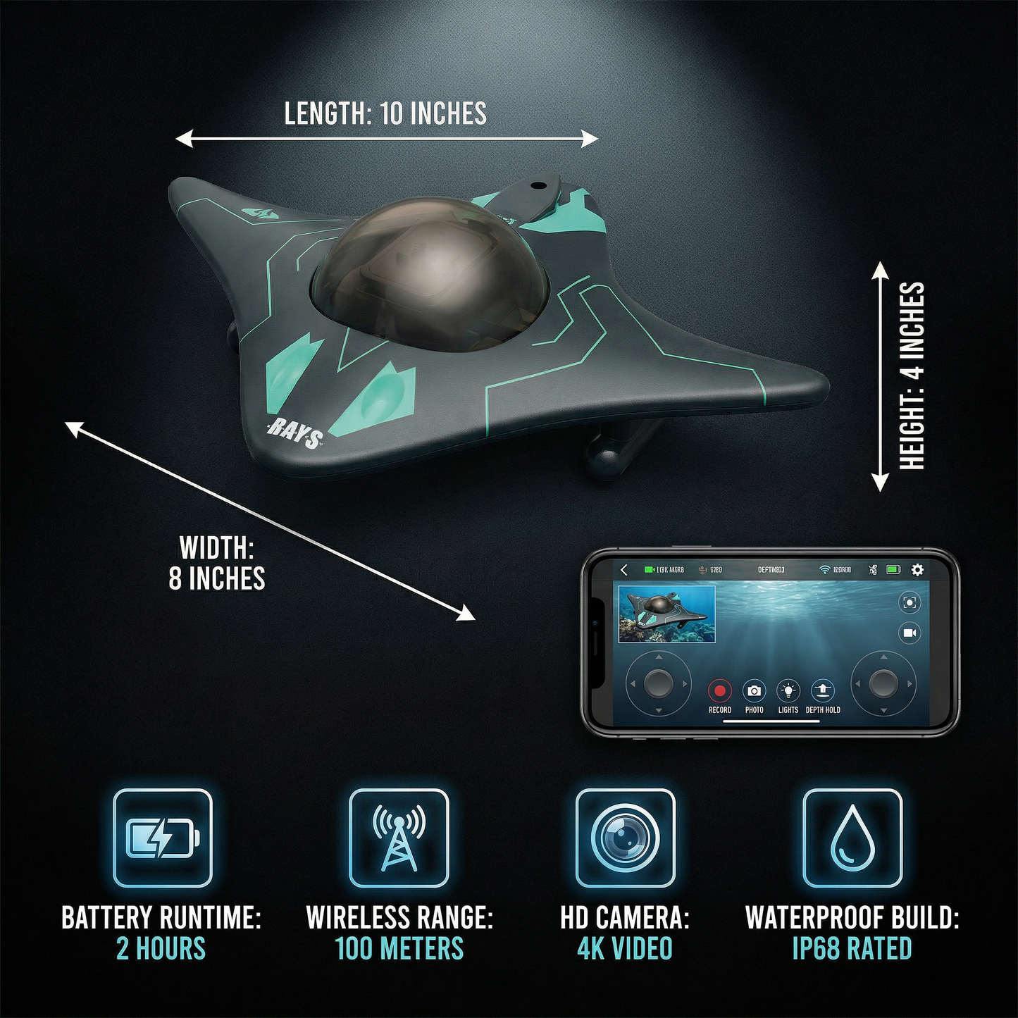 Ahlet™ App Controlled Rc Boat