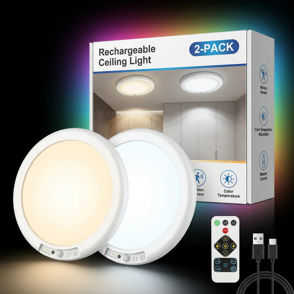 49% OFF This Week Promotions🎉🎉Rechargeable Motion Sensor Ceiling Light with Remote（🔥Buy 2 Free Shipping🔥）