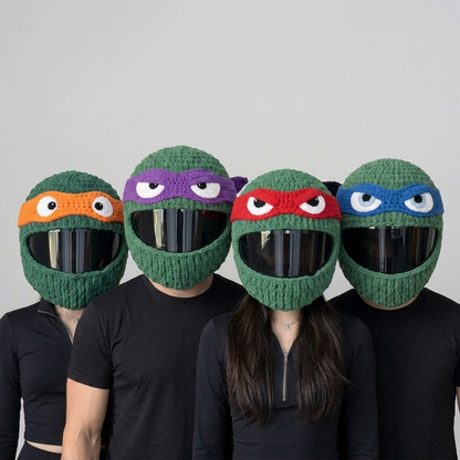 🧶 50% OFF Handmade Knitted Motorcycle Helmet Cover – Fun Cozy Helmet Sweater