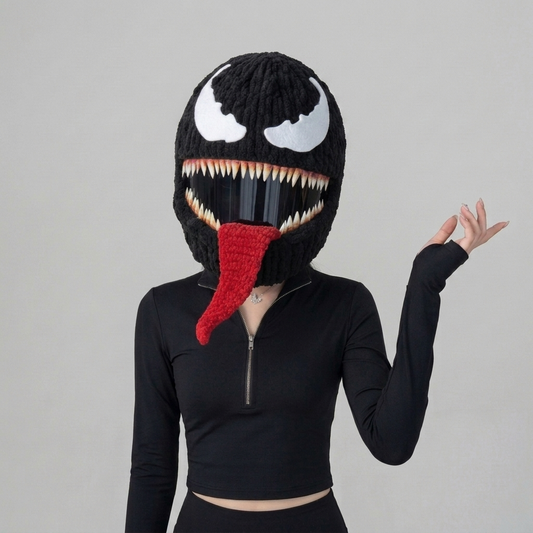 🧶 50% OFF Handmade Knitted Motorcycle Helmet Cover – Fun Cozy Helmet Sweater