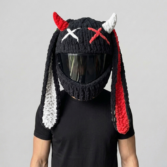 🧶 50% OFF Handmade Knitted Motorcycle Helmet Cover – Fun Cozy Helmet Sweater