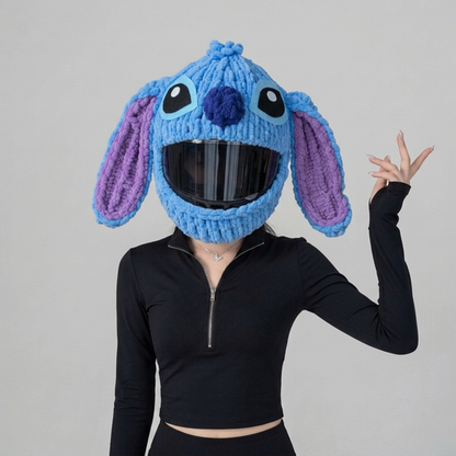 🧶 50% OFF Handmade Knitted Motorcycle Helmet Cover – Fun Cozy Helmet Sweater
