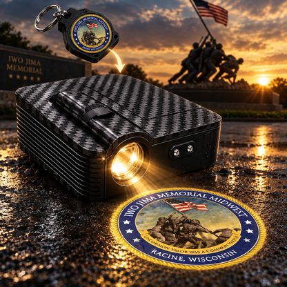 Make every time you open the door more personalized with military-style door projection lights.