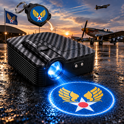 Make every time you open the door more personalized with military-style door projection lights.