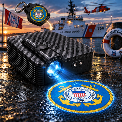 Make every time you open the door more personalized with military-style door projection lights.