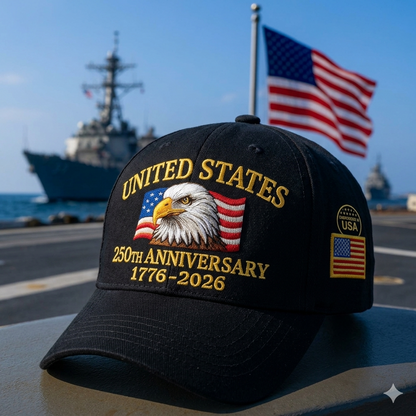 🔥 UNITED STATES 250TH ANNIVERSARY HAT — WEAR THE MOMENT HISTORY IS MADE (1776–2026)