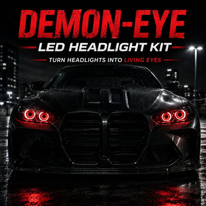 Demon Eye RGB Headlight Kit – Animated Iris Car Lighting Upgrade