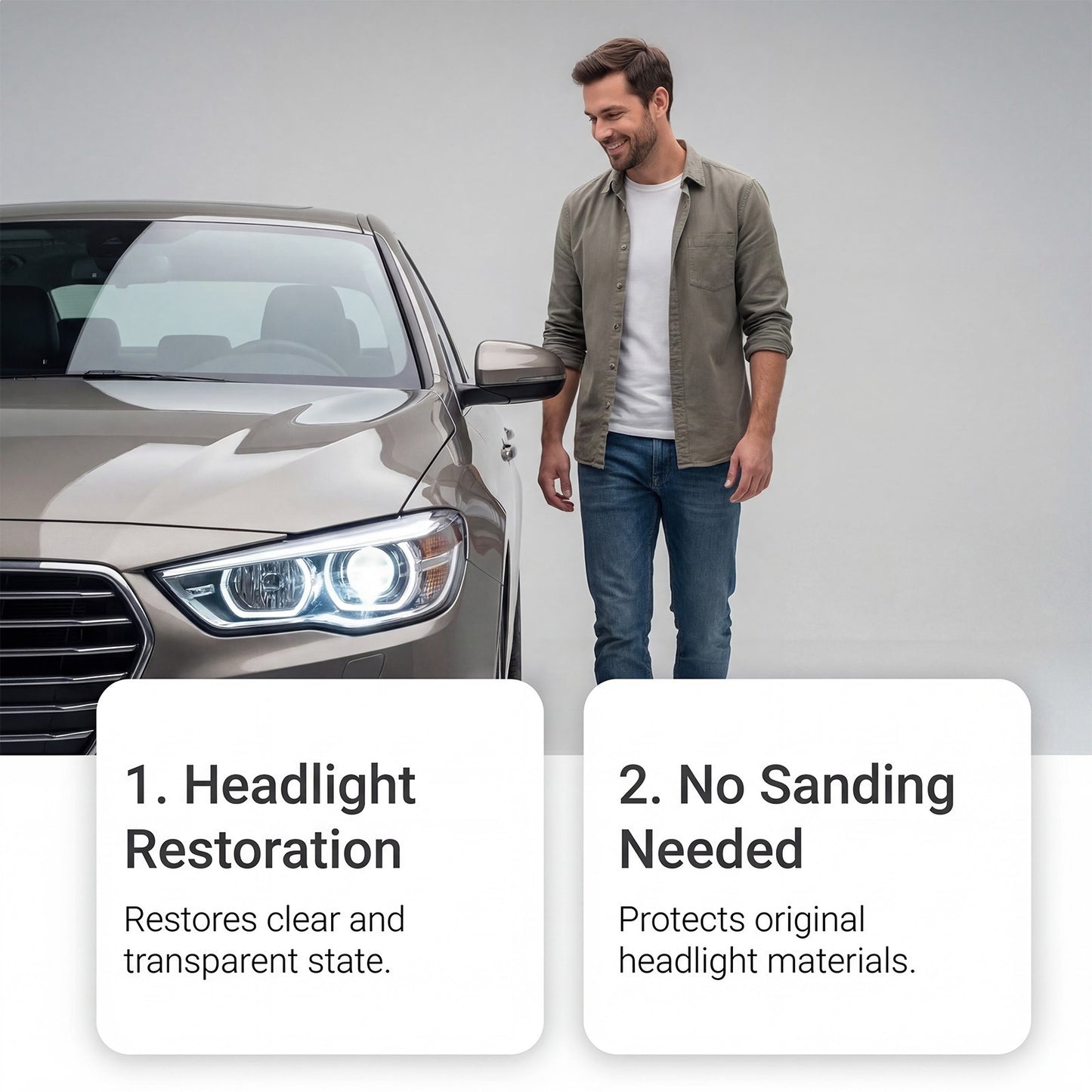 🔥Last Day 49% OFF - Car Headlight Restoration Kit