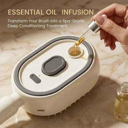 💨 Electric Spray Air Cushion Massage Comb |💆‍♀️ Anti-Static Detangling Hair Brush with Soothing Mist