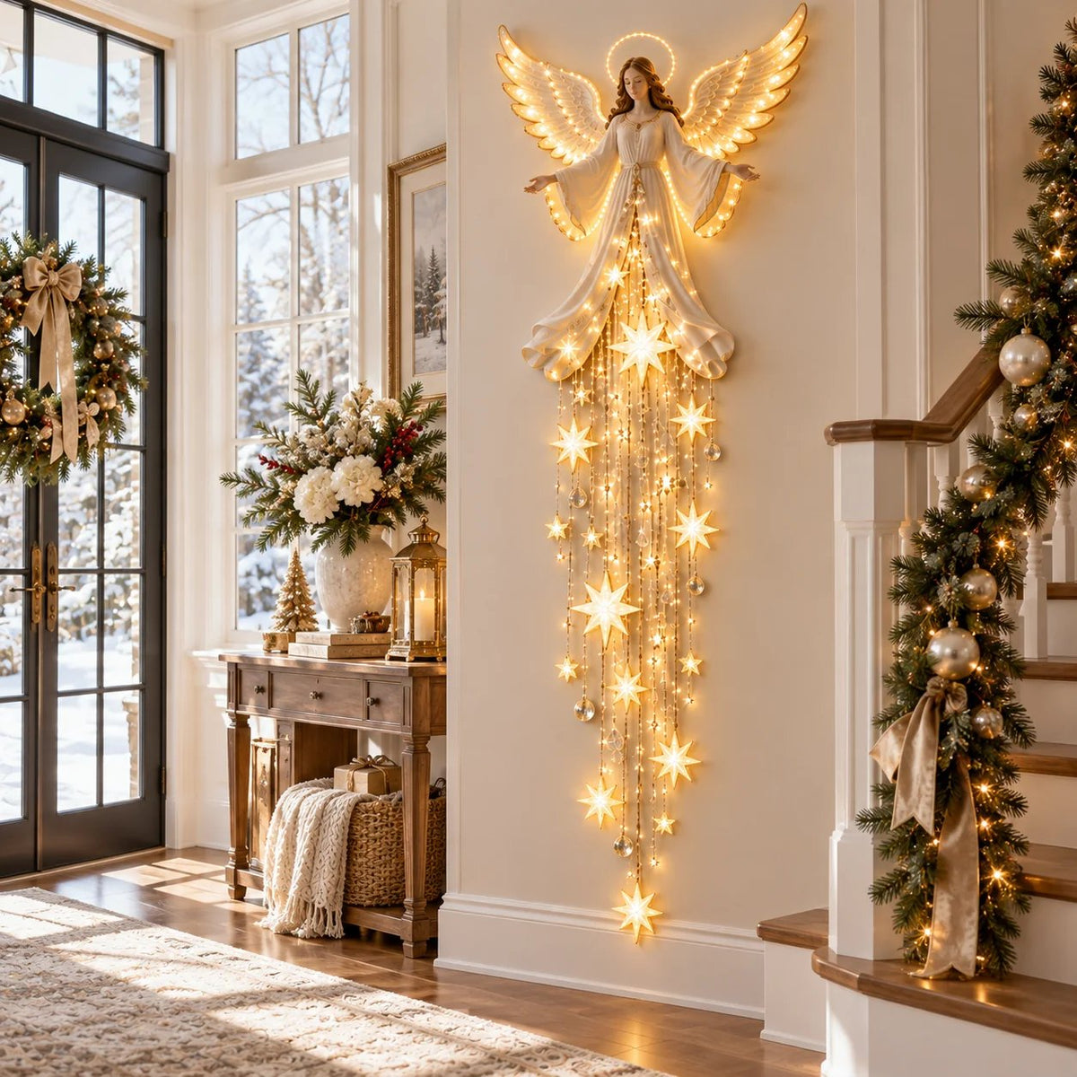🔥Last Day 49% Off✝️Jesus, Angel & Nativity Lighted Wall Light Décor