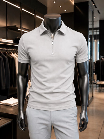 Men's Quarter Zip Polo Shirt | Lightweight, Breathable & Comfortable 👕 Buy 2 Get FREE Shipping