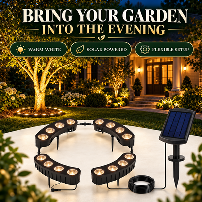 Complete solar ring lights