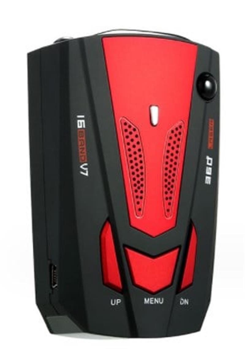 🚗V7 Multi-Band Radar Alert Detector – Voice & LED Alerts with City/Highway Modes