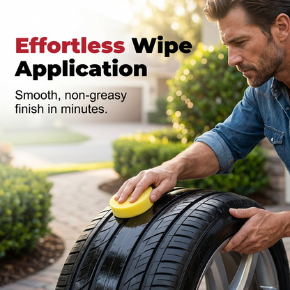 🖤 Instant Black Tire Polishing Paste – Darker, Deeper, Wetter Shine in One Wipe! ✨🚗
