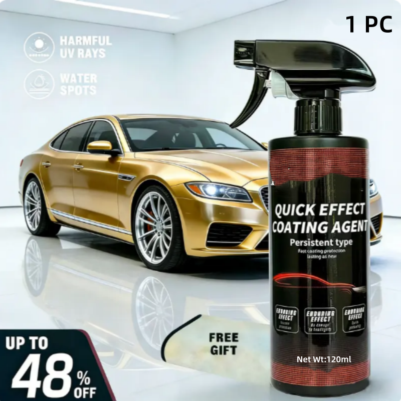 🔥3-in-1 Quick Effect Car Coating Spray ✨ High Protection Quick Coat & Ceramic Shield for Car Paint 🚗💎